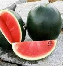 Load image into Gallery viewer, Heirloom Organic Black Diamond Watermelon Seeds (aka Cannonball Watermelon, Florida Giant Watermelon)
