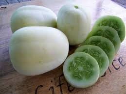 Organic Heirloom Crystal Apple Cucumber Seeds